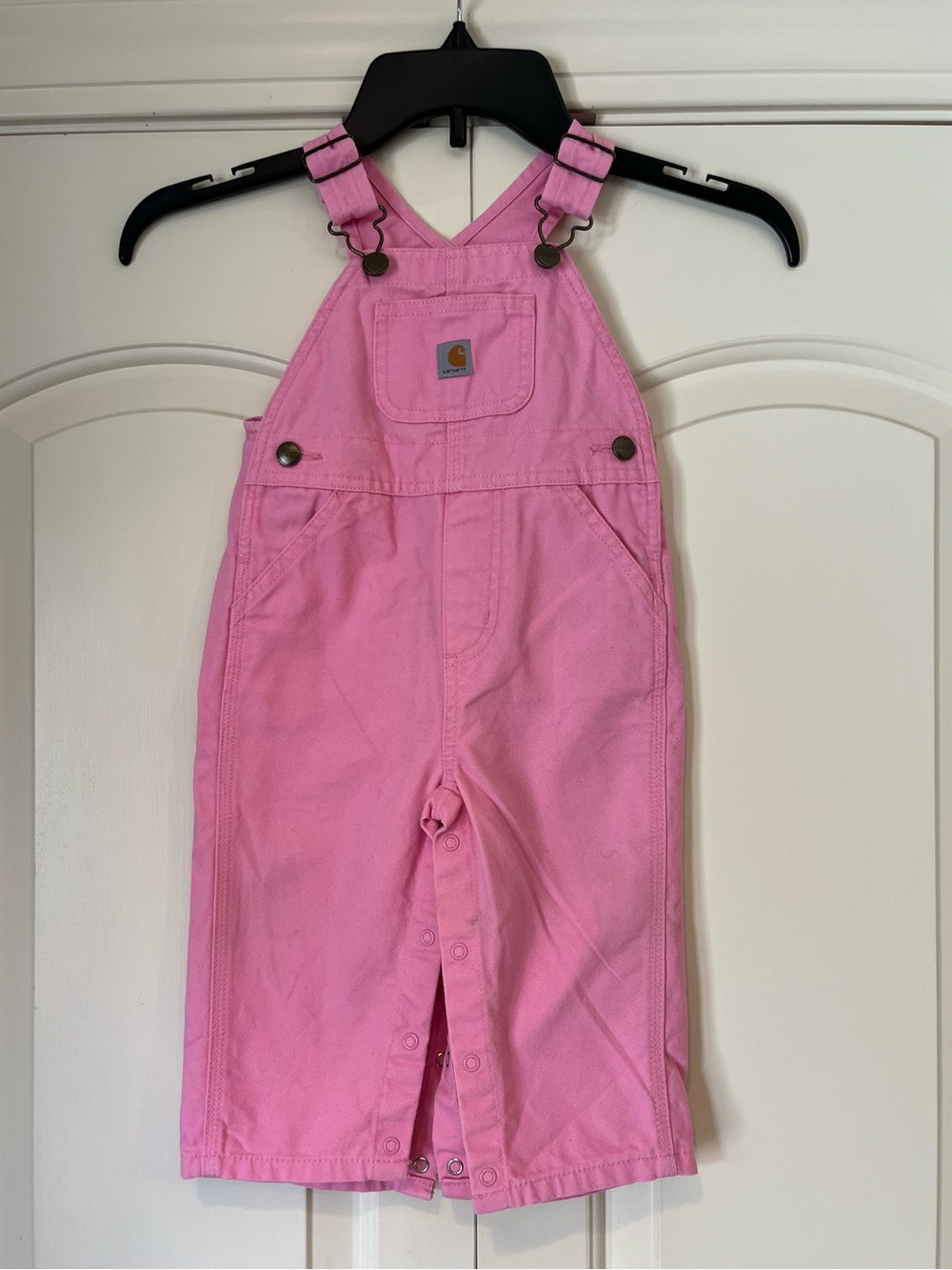 Carhartt Pink Girls' Adjustable Strap Overalls